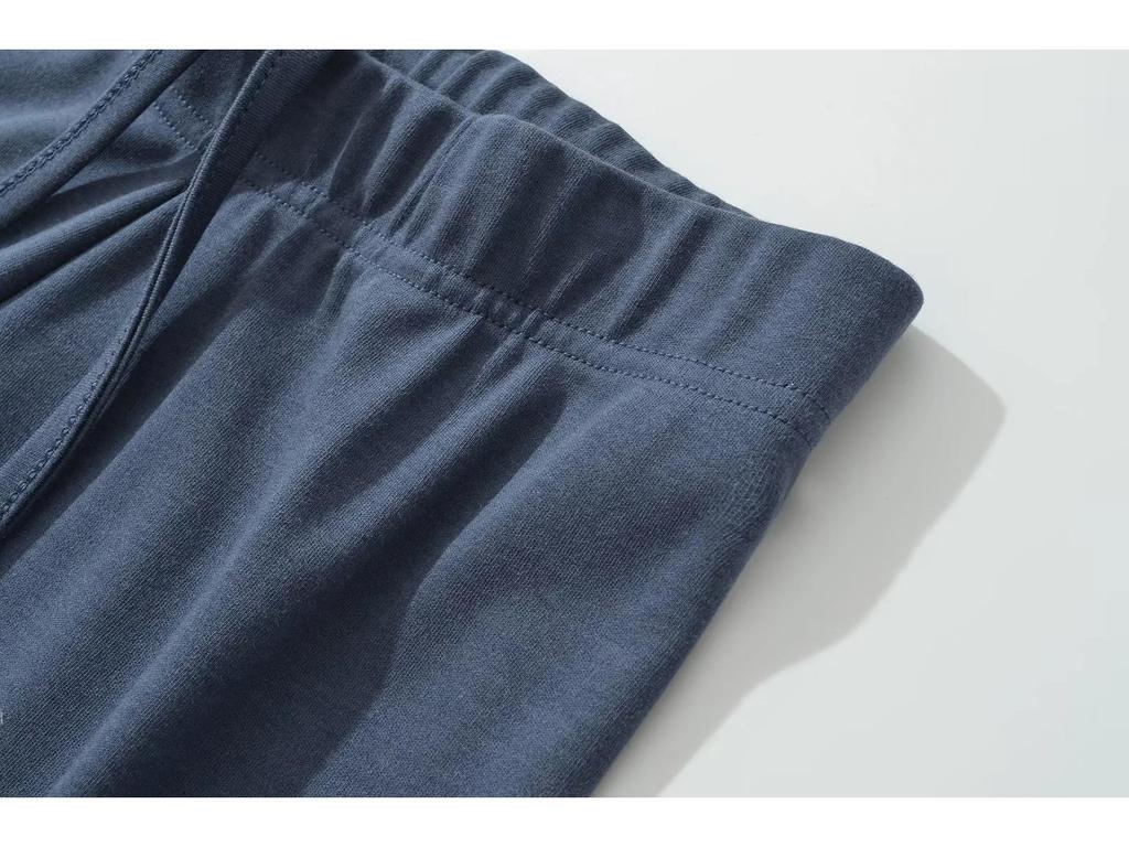 American Style Low Waist Wide Leg Drawstring Pants - Casual, Loose, Floor-Length Sportswear