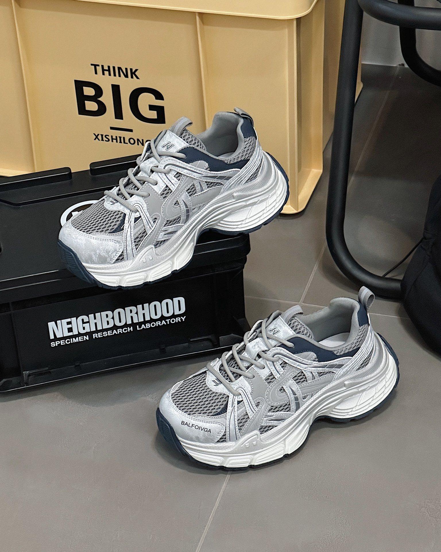 

Dad Shoes Girl 2025 Autumn New Retro Color Polishing Old Versatile Shoes Children s Thick-soled Heightening Popular Sneakers 35