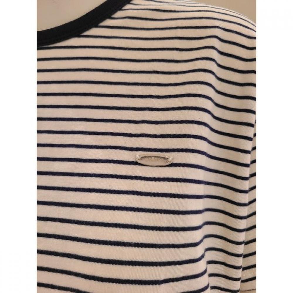 Cc Collect. Stripe Round Neck Tee C262psm133