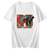 Mtv Retro Graphic Tee Unisexs Short Sleeve Cotton Tshirt Summer New Arrival High Quality Top