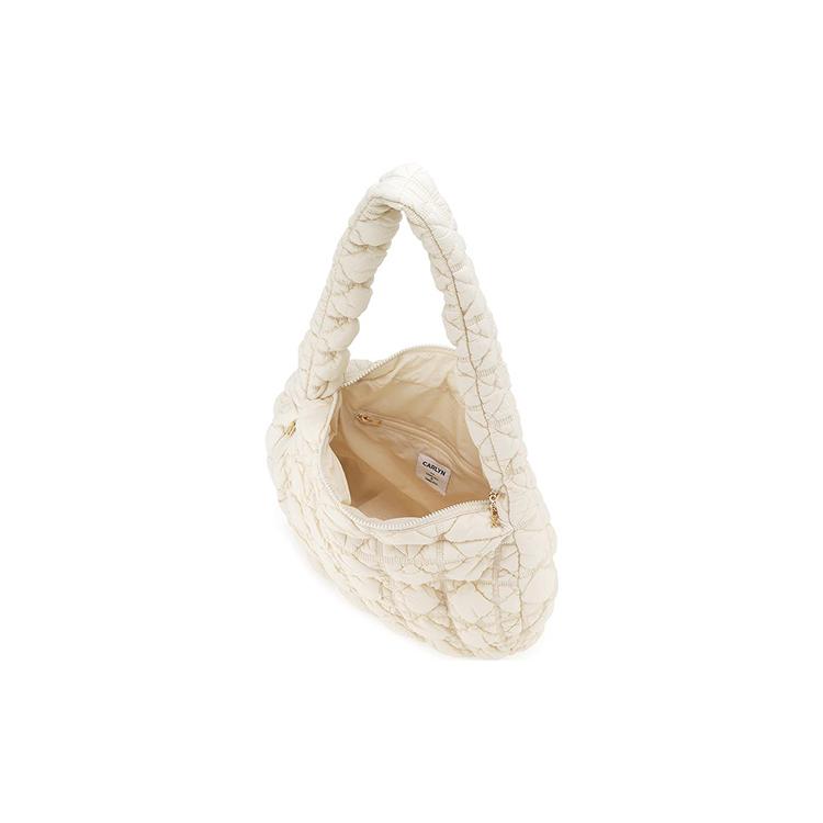 New CARLYN Nylon Cloud Bag Crossbody Bag Shoulder Bag Women's Ivory H71307010I