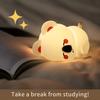 Koala Silikon-Nachtlicht, dreistufige Helligkeitsregulierung, wiederaufladbare Nachttischlampe, Schlaflampe für Kinder, Geschenkidee für Kinder
