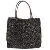 Used AUTHENTIC ANTEPRIMA Flower motifHand Bag Black wire