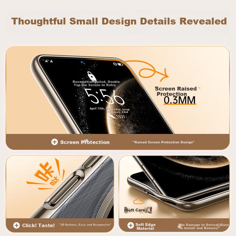 Huawei Mate 70 Air Case 70 Air Premium Edition Genuine Leather Magnetic Business National Trend Art Ultra-Thin New Model