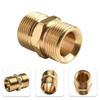 Easy To Use Pressure Washer Hose Extension Adapter M22 Male To Male (2 Pack)