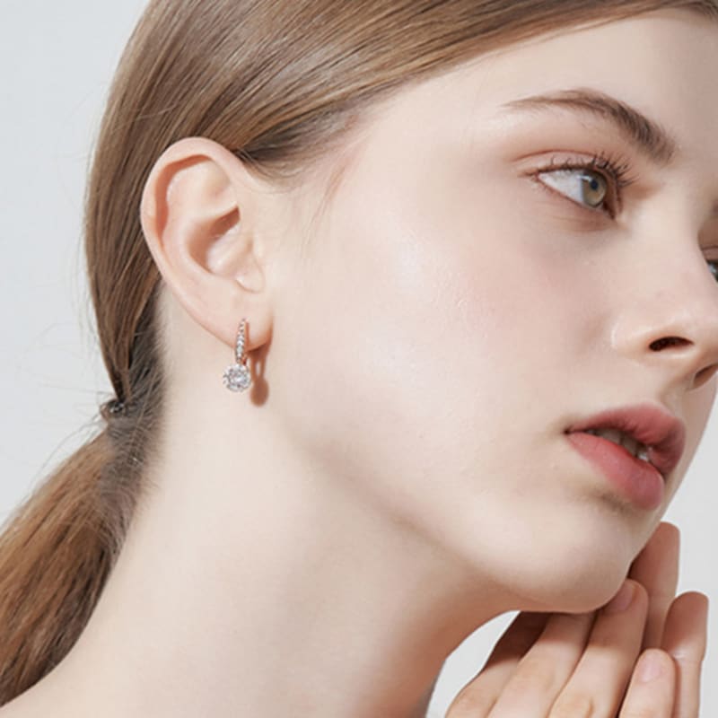 GEIGER Jewelry 14K GF Bold Circle Stone Earrings GIGFEE007