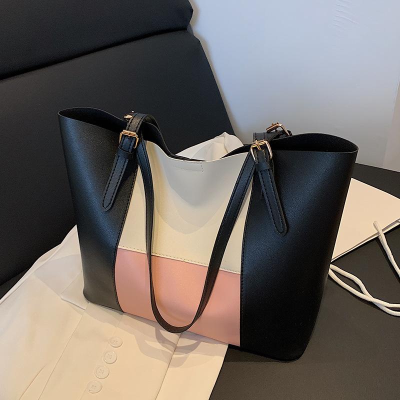 Retro simple atmospheric bag women's 2025 autumn and winter new foreign-style large-capacity shoulder portable tote bag