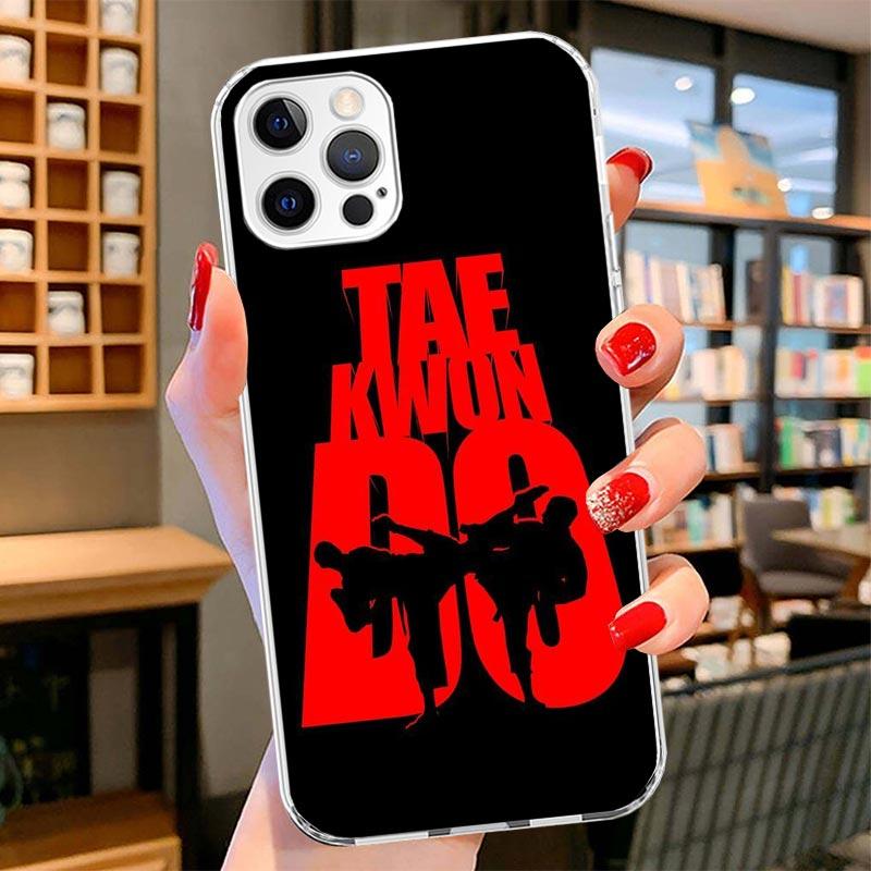 Kungfu Taekwondo Cover Phone Case For iPhone 16 17 Air 15 14 Pro Max 16E Phone Case 13 Mini 12 11 7 SE 8 Print Pattern Fit Cases