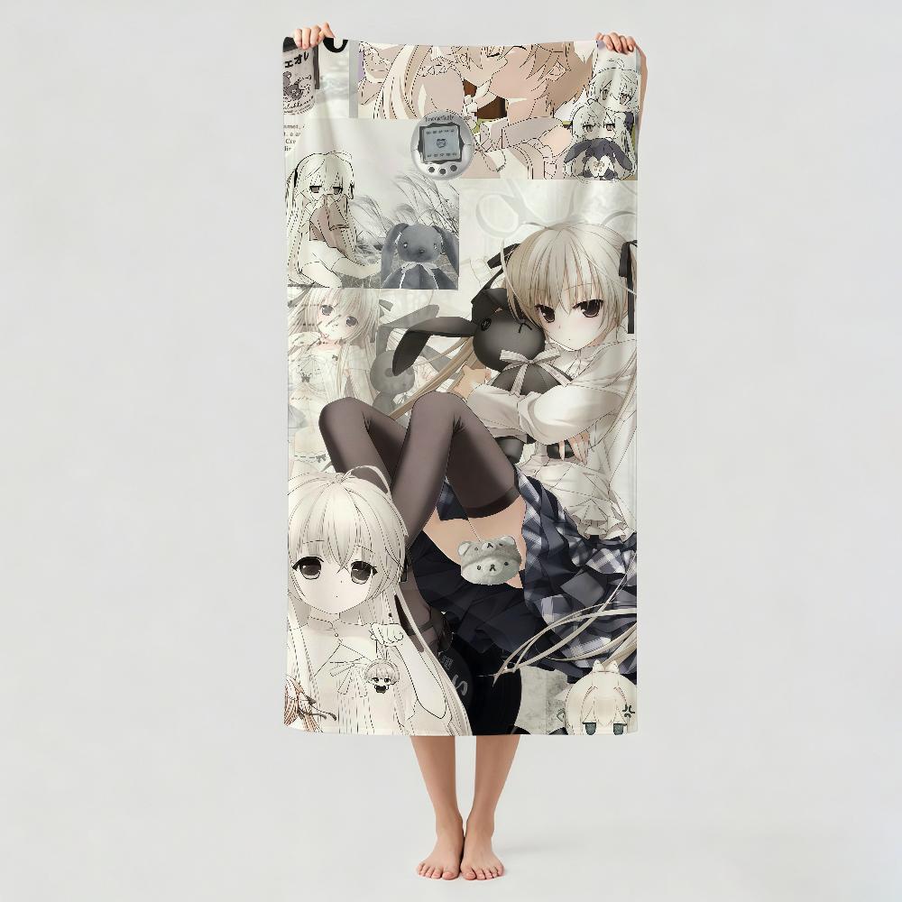 Anime S-Sora K-Kasugano Towel Drying Bath Towel Applicable To Light Swimming Camping Yoga Beach Out