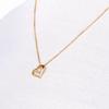 [Bloom] Silver Yellow Gold Plated Cubic Zirconia Heart Necklace 0772-1562-0019-0000
