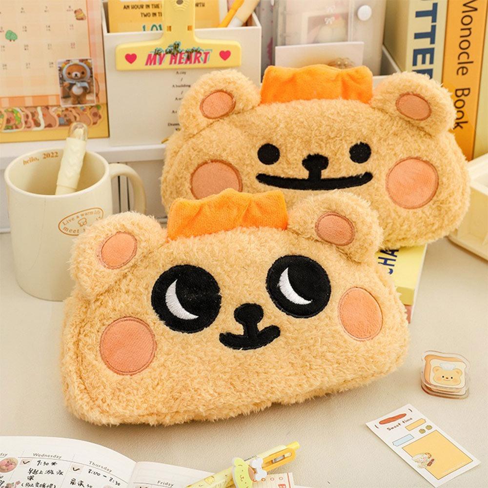 

Large Capacity Pencil Case Plush Pencil Box New Pen Bag Back To School Random 1PC