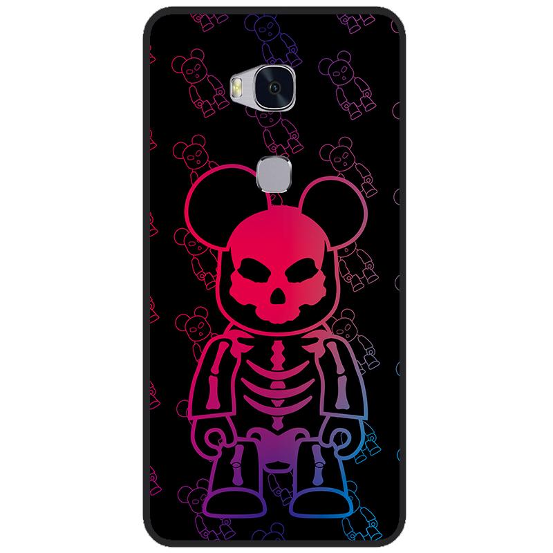 For Huawei GR5 2016 Honor 5X Phone Case Cute Silicone Case For Huawei Honor 5X 5 X Cover KIW-L21 5.5 " Soft TPU Protection Shell