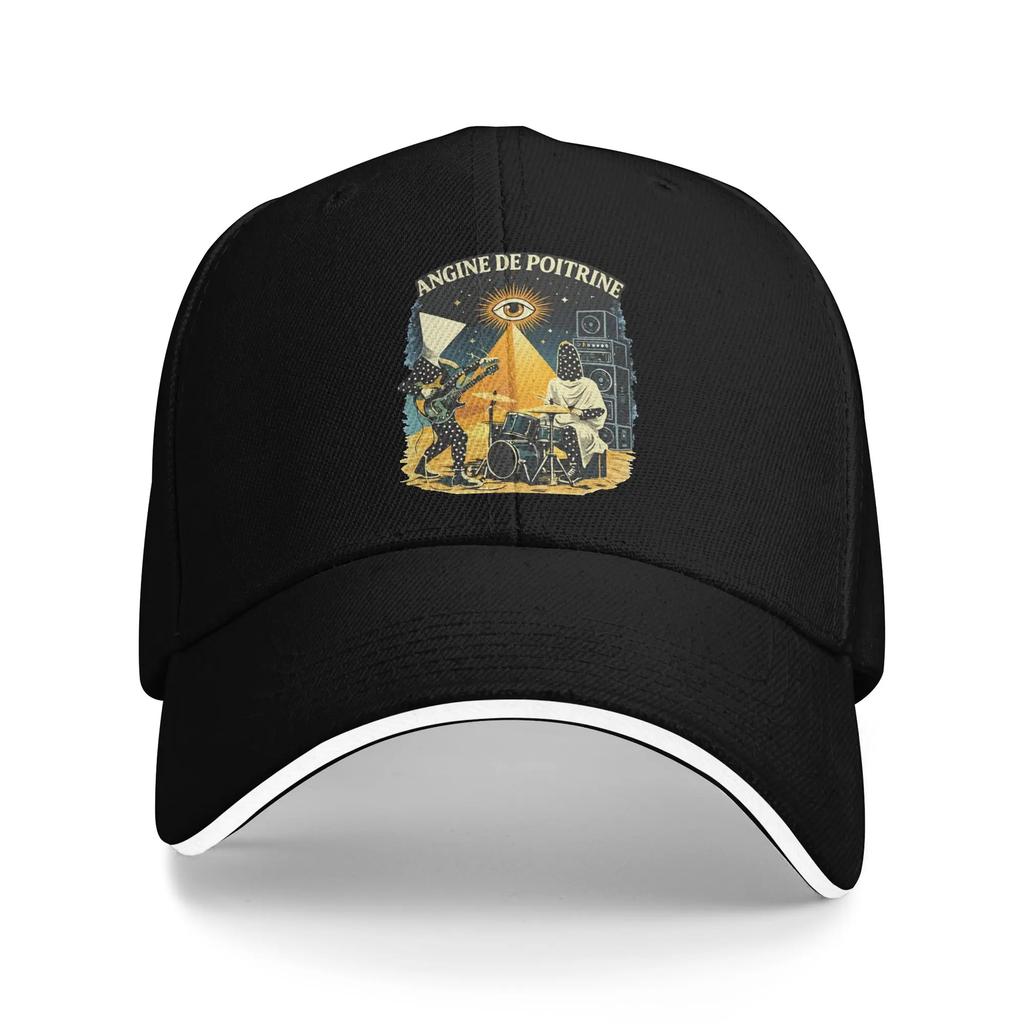 Angine De Poitrine Baseball Cap Retro Sherpa Unisextra Sandwich Hat Unisex Style Adjustable Hats Cap Workouts