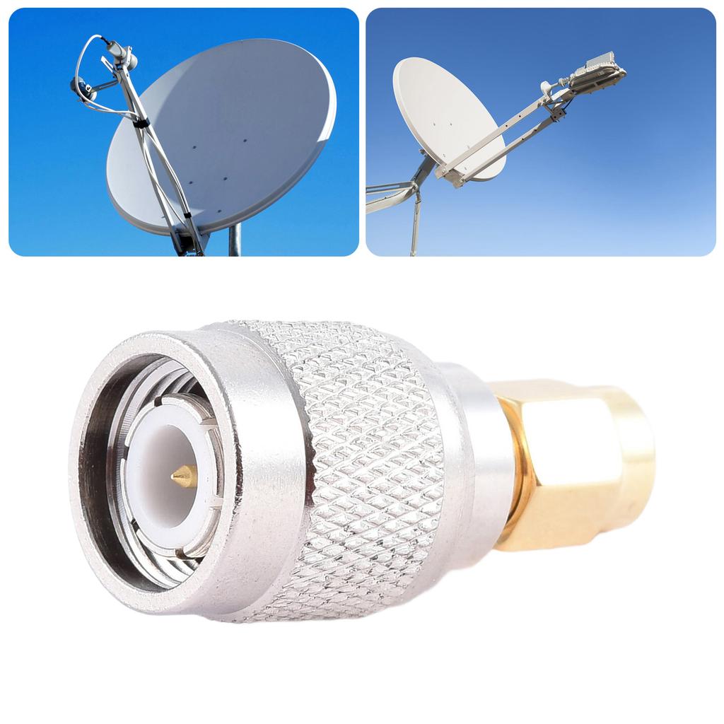 Universal TNC SMA Signal Adapter Copper Male To Female Connectors for Computer and Office Electronics Devices Use