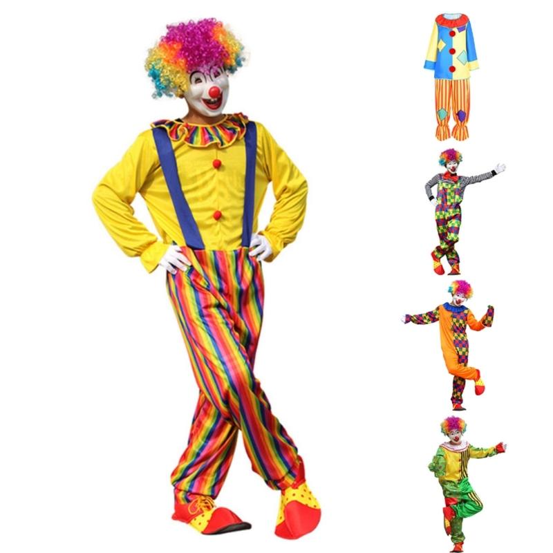 Halloween Kostümpartys Clownkostüme Rollenspiel und Karneval Cosplay Requisiten Bequeme Passform Kostümkleidung