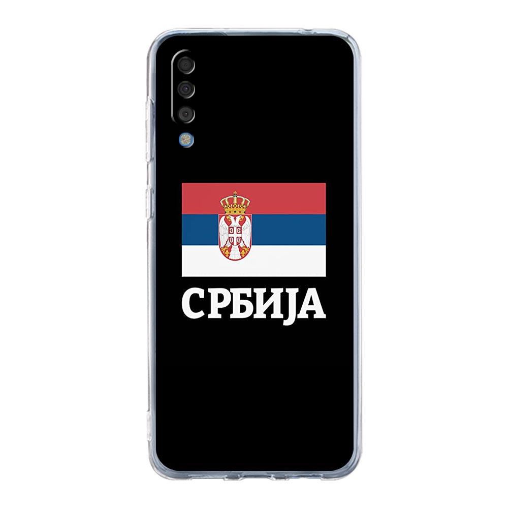 Serbia Flag For Samsung Galaxy A14 Case A50 A70 A30 A40 A20E A10 A10S A20S A02S A04S A12 A22 A32 A34 A42 A52 5G A54 Clear Cover