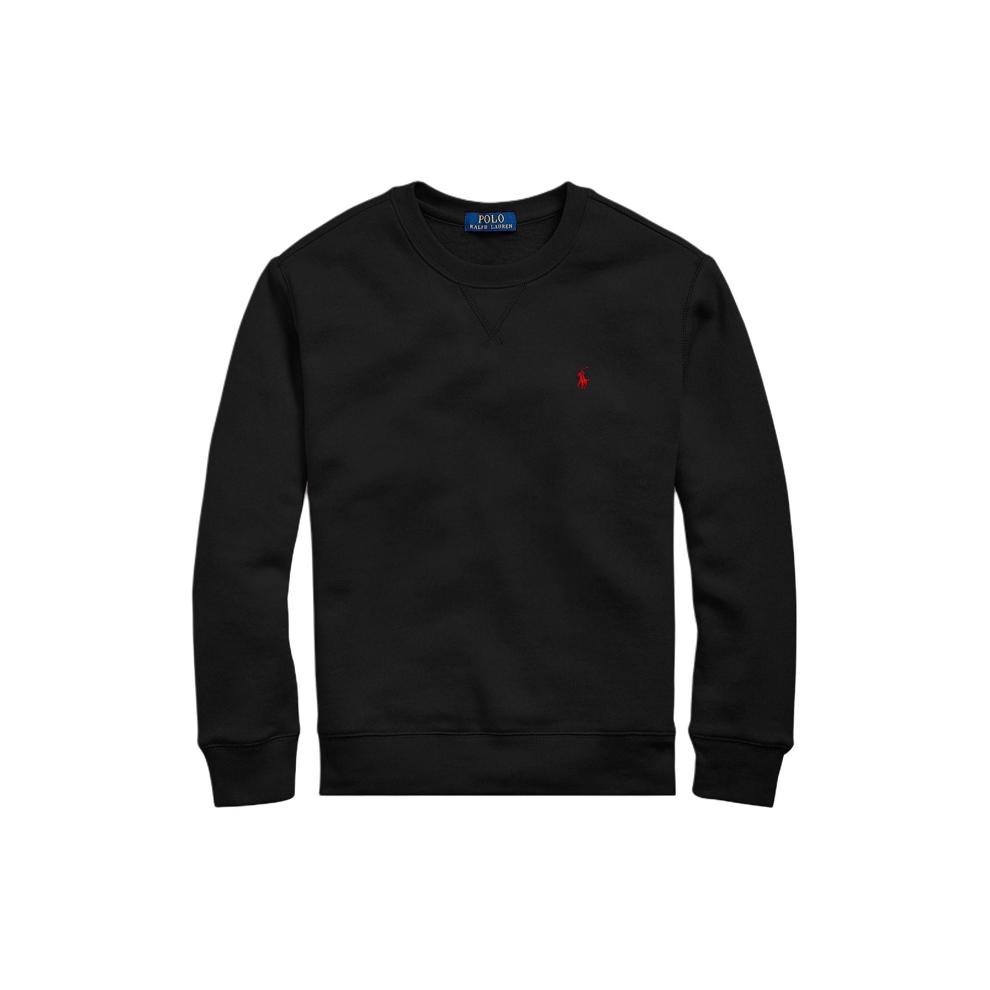 

Polo Ralph Lauren Однотонный свитшот с круглым вырезом и длинными рукавами Мужской свитшот Черный 710941620-002 XL