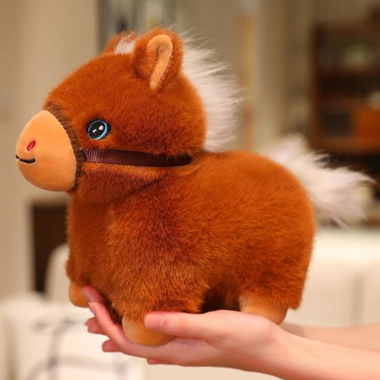 Adorable Mini Pony Plush Doll Soft Stuffed Animal Horse Companion for Kids Adults Holiday Collection