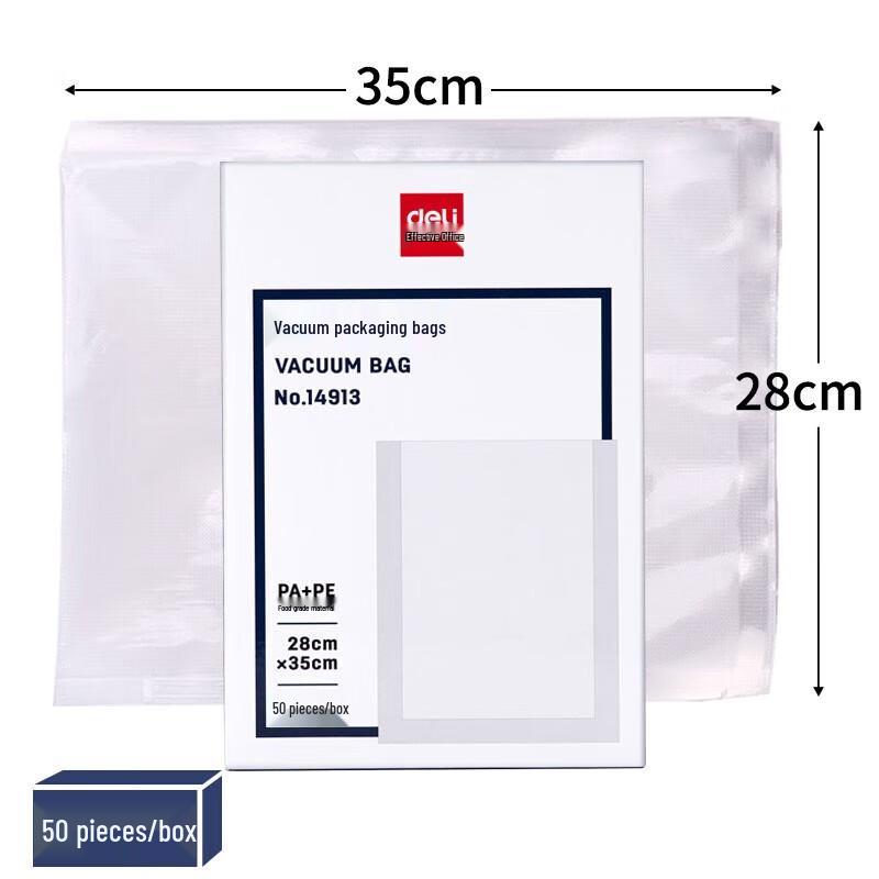 Deli 14913 Vacuum Sealer Bags 28x35cm