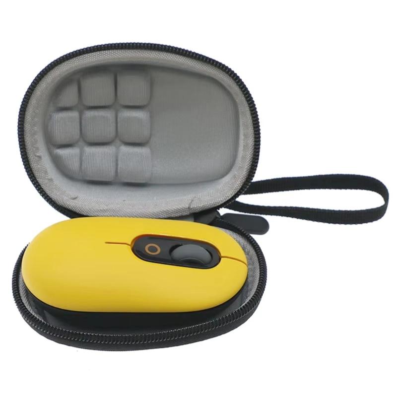 Hard Travel Case Bag for M350 Wireless Mouse Shockproof EVA Case with Hand Strap for Travel Mouse Lightweight