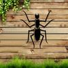 Dynamic Metal Ant Wall Art, Weatherproof Iron Sculpture for Garden Decor, Insect Lover Gift, Outdoor Backyard Fence Ornament