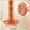 Wooden Massage Body Brush Handheld 29 Brass Tooth Home Travel Deep Tissue Family Office Adults
