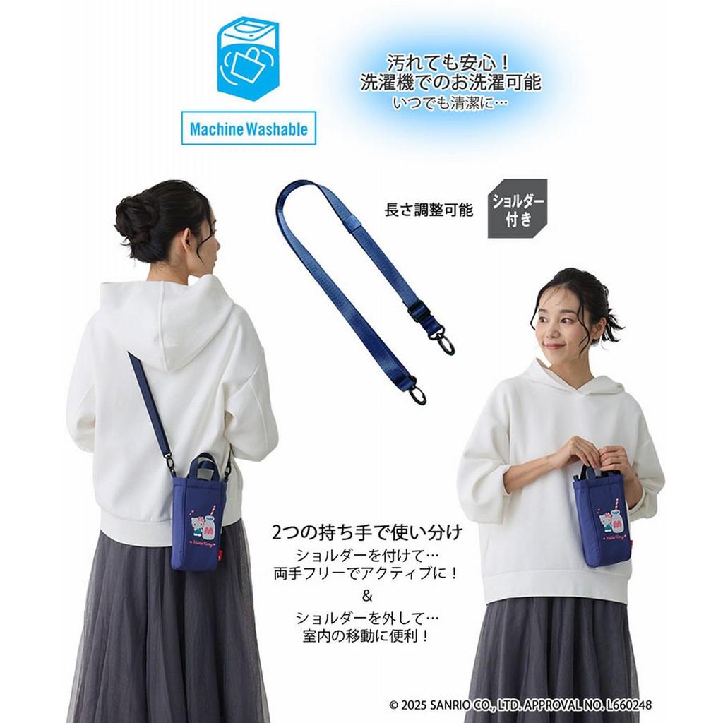 Tote bag for bottle simple cooler Thermo Keeper Sanrio 8486 Hello [Rootote] women, holder, tote, cross-body, IP. Bottle. Characters-D (01 Kitty)