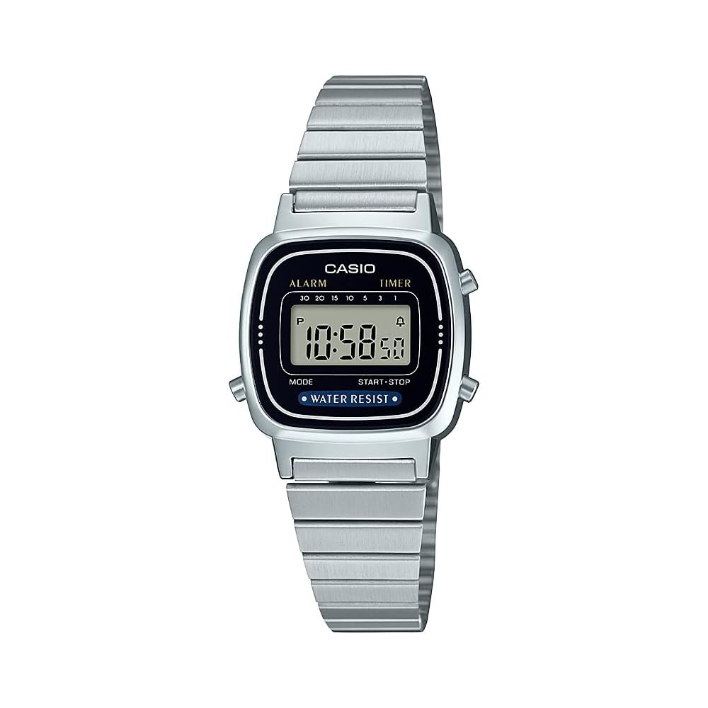 Часы Casio Collection, LA670WA-1A2JF, Женские, Серебристые, Оригинальный японский продукт