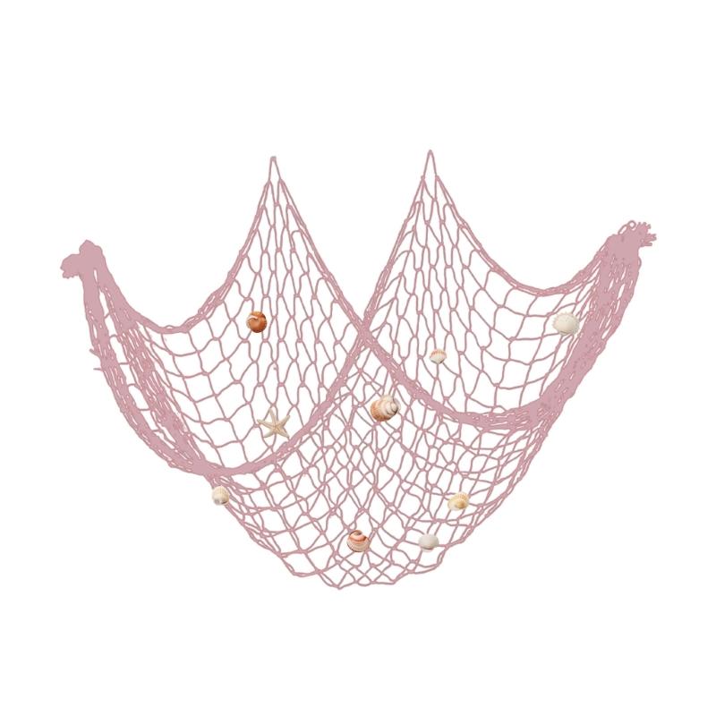 Ocean Themed Decorative Fish Net Wall Hanging for Parties and Interior Fishing Net Decoration 150x200cm
