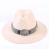 Popular European and American high-end wool top hat, men's and women's fashion versatile elegant top hat jazz hat