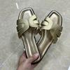 Fashion Flat Bottom Summer Retro Women Slippers Cross Strap Design Vacation Beach Shoes Trend Brand Walking Soft Leisure Ladies Slides