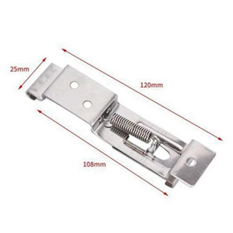 A84X-4-Piece Trailer License Plate Holder Clips - Stainless Steel, Spring Loaded, Perfect Trailers And Caravans