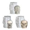 Multi Purpose Skull Mold For Resin Casting Wax Crafts Detailed 3D Design Artisanal Tool Party Decoration Silicone Mold