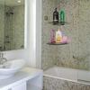 Bathroom Glass Corner Shelf Wall Mounted ,Tempered Glass Shelf For Storing Shower Gel/Soap-C Bathroom Shelves,