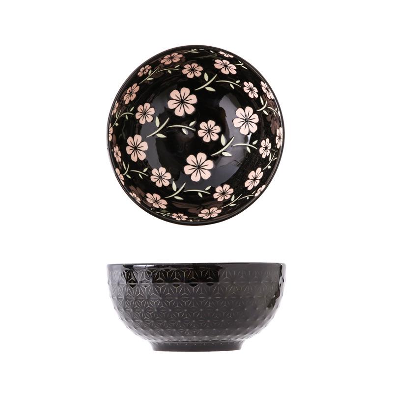 6-inch European Style Underglaze Ceramic Bowl for Salad, Soup, Rice, or Instant Noodles - Free Shipping