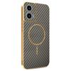 For Motorola Moto G34 5G/G45 5G Phone Case Carbon Fiber Textured Electroplated TPU Back Cover