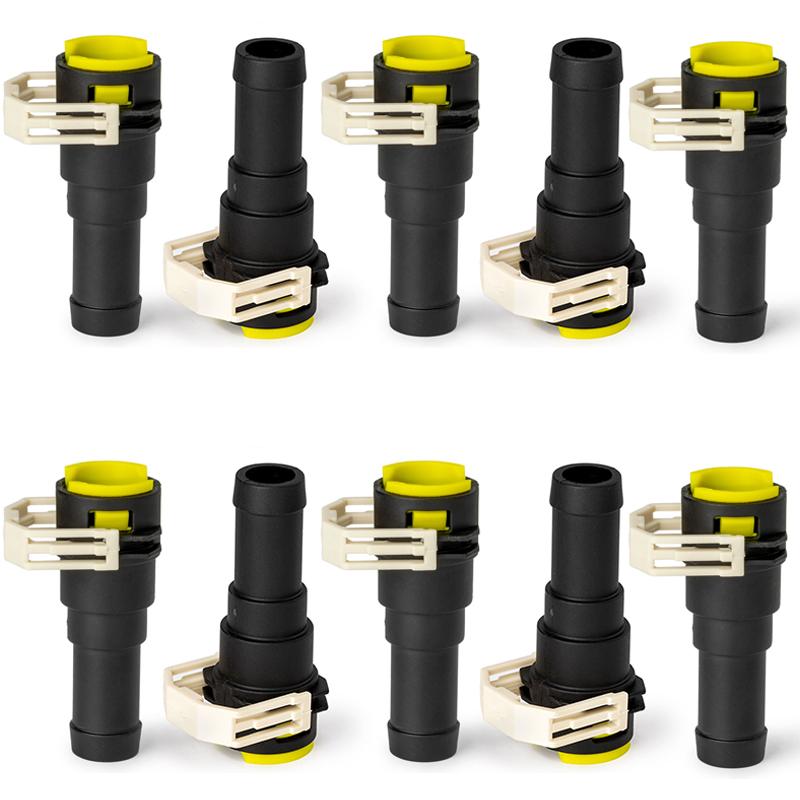 10PCS Water Hose Pipe Connector For Mazda 2 / 3 / 5 / 6 / CX-7 / CX-9 Replacement B37F61240 D65161240 D651-61-240 B37F-61-240 10PCS-D65161240