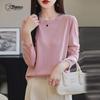Zhenxu Women's Lyocell Silk Wool Blend Knit Sweater