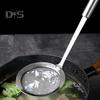 Oil Filter Spoon Stainless Steel Fast Filtering Moisture Removal Ergonomic Design with Hanging Hole Heat-resistant Drain Scoop