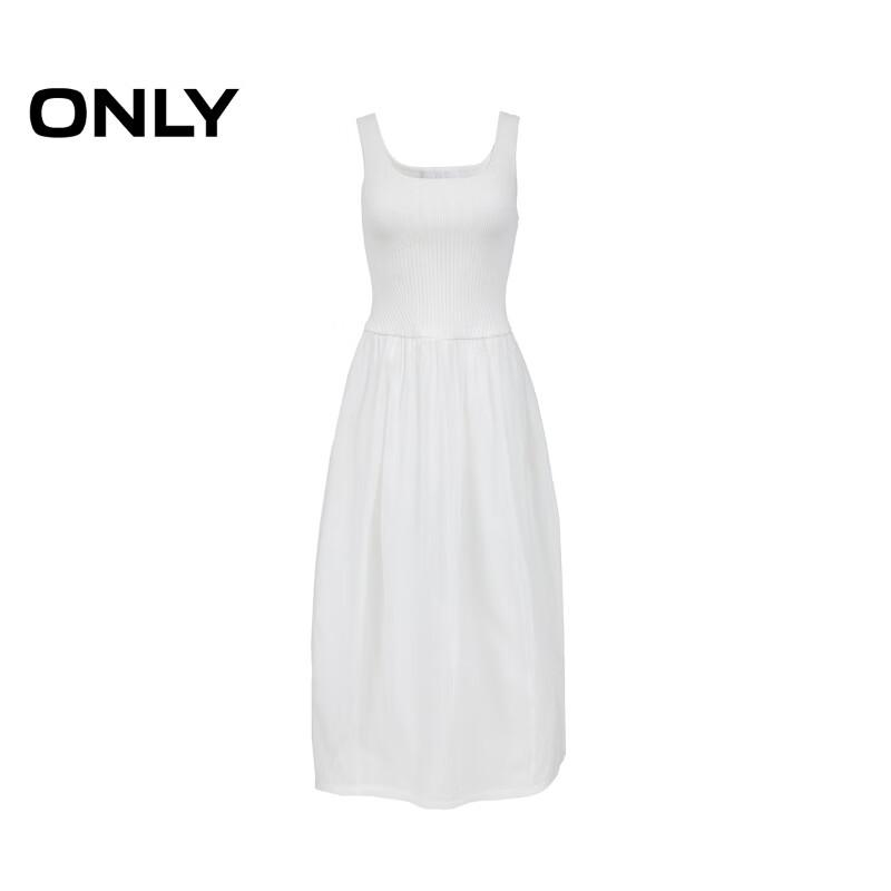 ONLY Women's 2025 Summer Ribbed U-Neck Sleeveless Long Dress