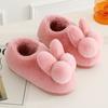 Pantofole da casa in cotone da donna per l'inverno Calde e spesse con suola Coppia di scarpe da interno antiscivolo per autunno e inverno