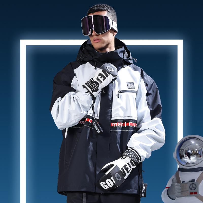 Luvas de esqui de inverno para homens e mulheres, luvas de neve quentes para adultos para clima frio, luvas de tela sensível ao toque para snowboard, esqui, esportes ao ar livre com pá