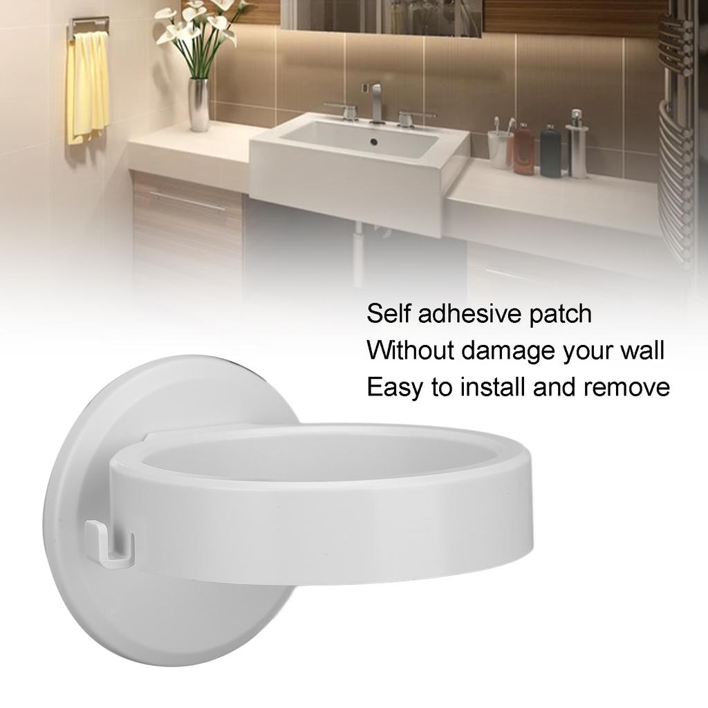 Wandmontierter Haartrocknerhalter Ständer Selbstklebend Platzsparend Haartrockner Aufbewahrung