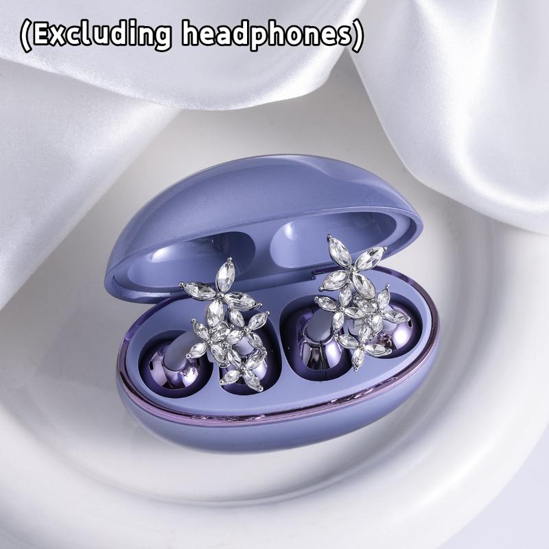 1Pair Personalized Earphone Bling Ear Clip Accessories Star Butterfly Earphone Buckle Versatile Adornment