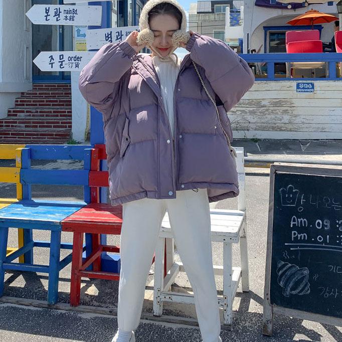 WTEMPO Women Winter Short Padded Jackets Thickened Hooded Cotton Padded Coats Female Loose Puffer Parkas Ladies Large Size Outwear