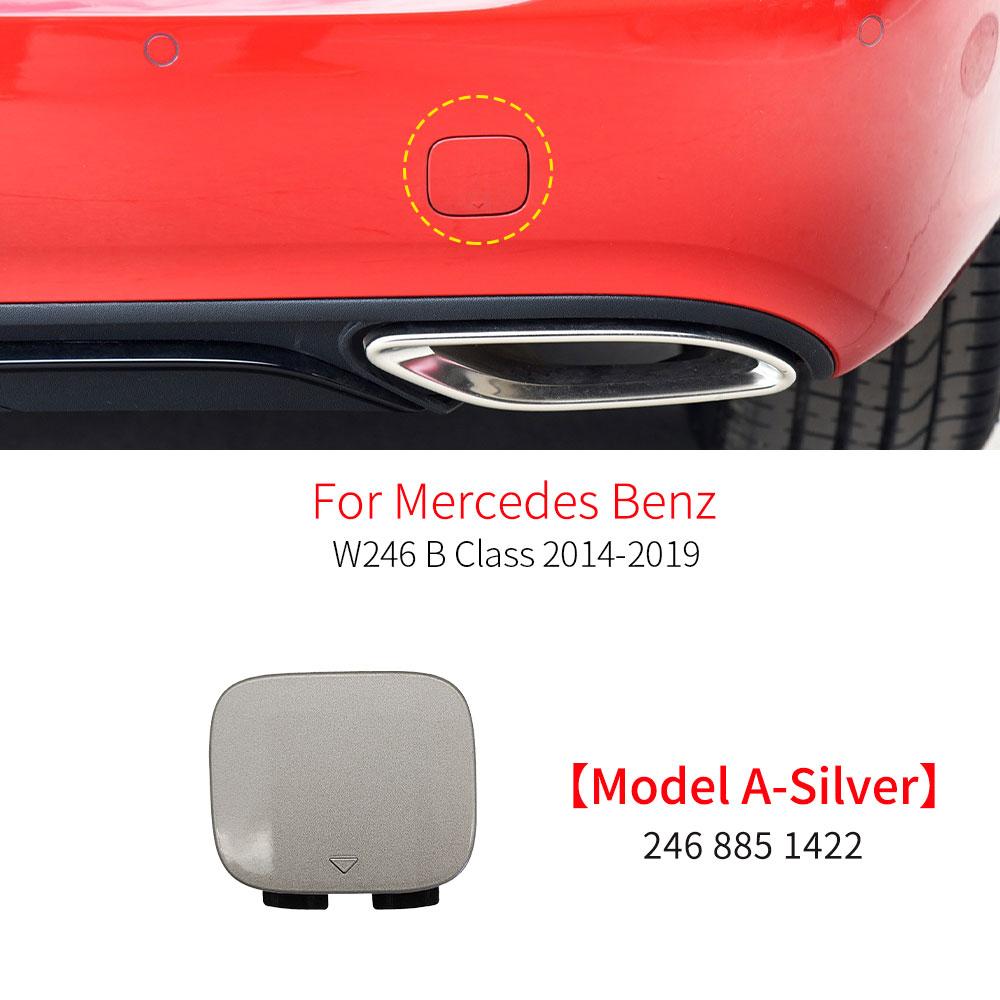 Car Rear Bumper Tow Hook Cover Cap Replacement Accessory Black White For Mercedes Benz B Class W246 B180 B200 B220 2014-