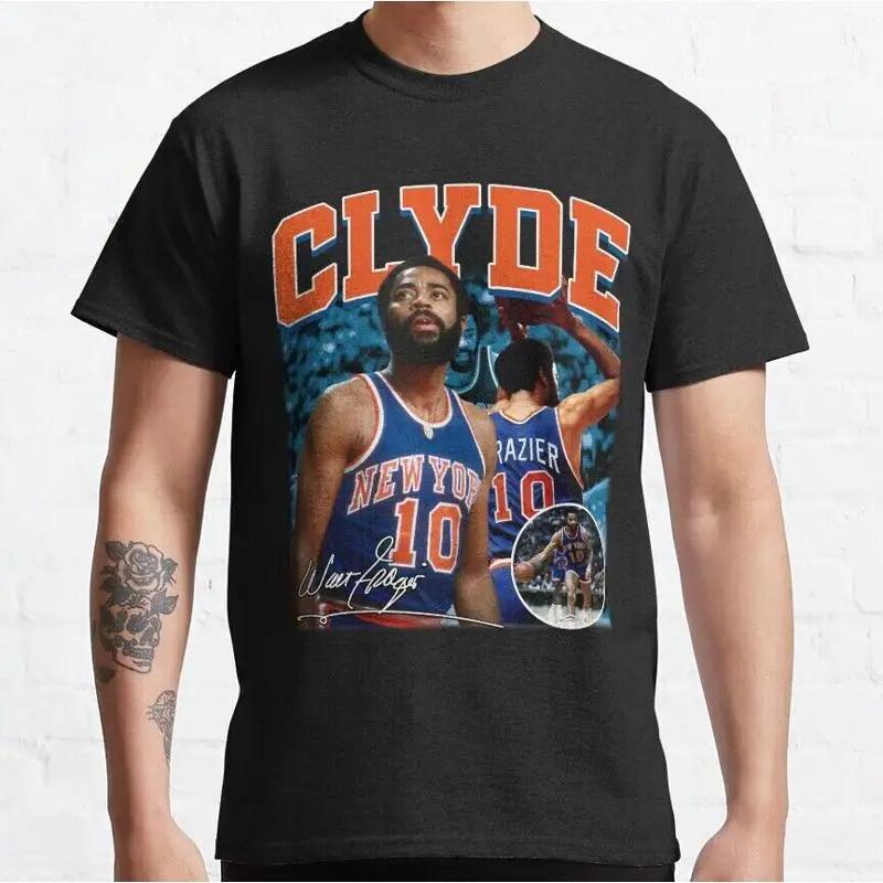 

HOT SALE Walt Frazier Clyde New York Basketball Retro Vintage T hirt S 5XL shirt 5XL різнокольоровий