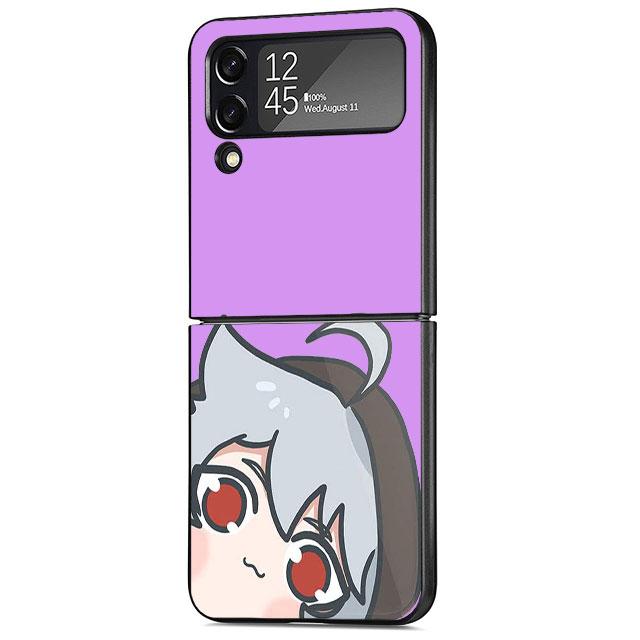 Hard PC Case for Samsung Galaxy Z Flip 4 Z Flip 3 5G ZFlip ZFlip3 zflip ZFlip4 Flip4 Hard PC Cases Cute Genshin Impact Coque
