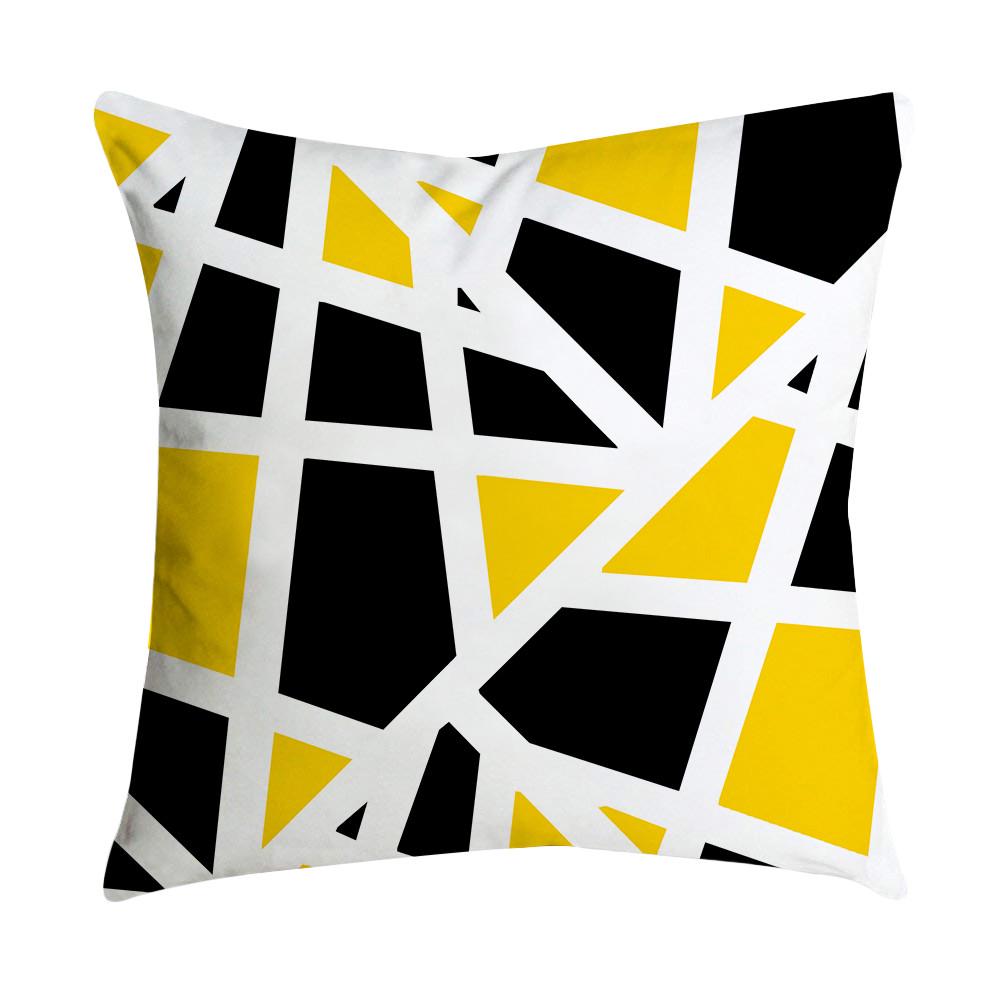 

Желтая наволочка с листьями ананаса, наволочка для дивана, автомобиля, наволочка для подушки, домашний декор разноцветный