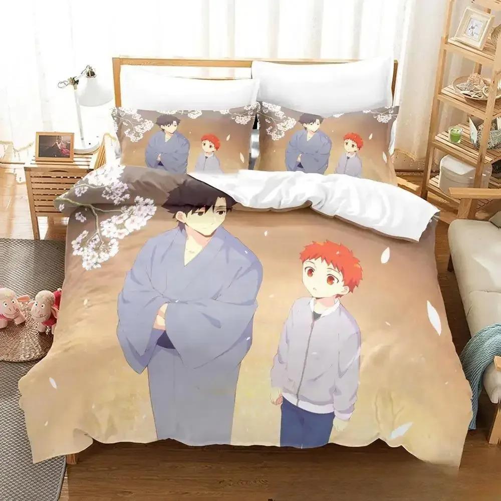 Anime Todays Menu for the Emiya Family Saber Bedding Set,Duvet Cover Bed Set Quilt Cover,King Queen Twin Size Boys Girls Adults Tool